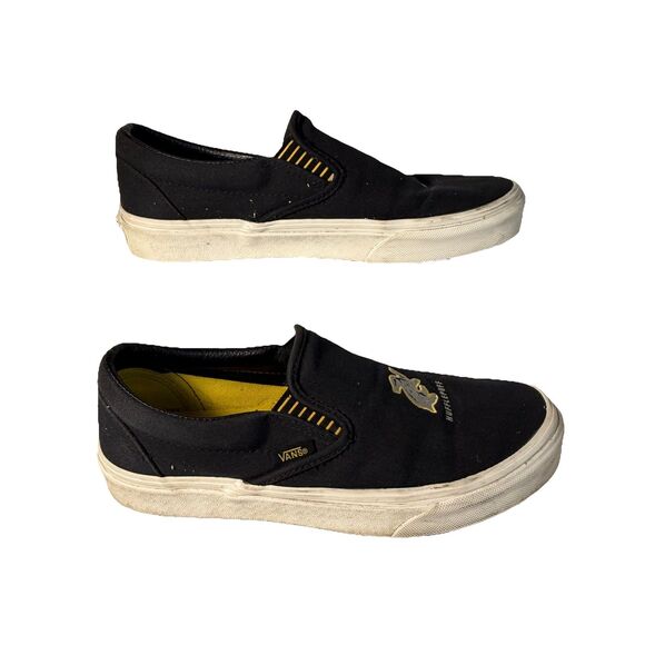 VANS X Harry Potter Hufflepuff women's Shoes Size 8 Classic Slip On Black - Picture 2 of 10
